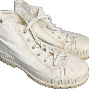 Palladium White High-Top Canvas Sneakers